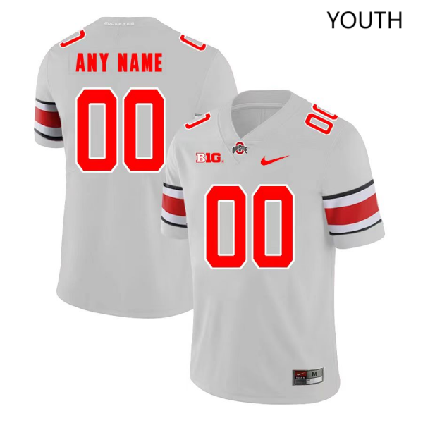 Ohio State Buckeyes #00 Youth 2023 Alternate Custom Alumni Jersey Gary