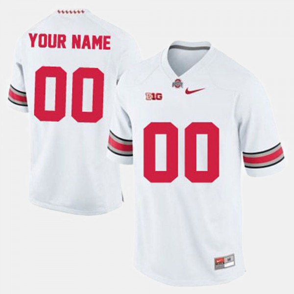 Ohio State Buckeyes #00 Men High School Custom Jersey White