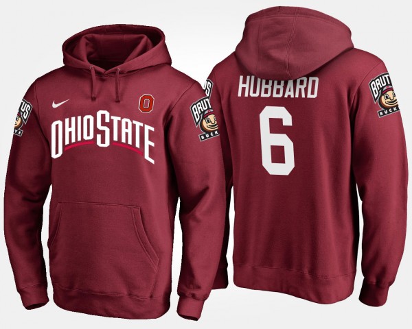 Ohio State Buckeyes #6 Sam Hubbard For Men's Hoodie - Scarlet