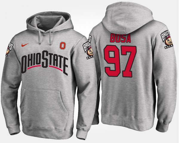 Ohio State Buckeyes #97 Joey Bosa For Men's Hoodie - Gray