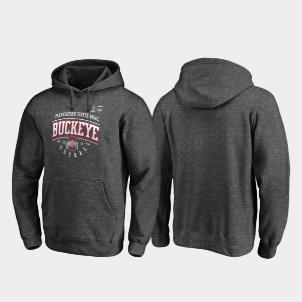 Ohio State Buckeyes Mens 2019 Fiesta Bowl Bound Tackle Hoodie - Heather Gray