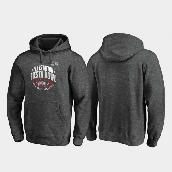 Ohio State Buckeyes Scrimmage 2019 Fiesta Bowl Bound Men's Hoodie - Heather Gray