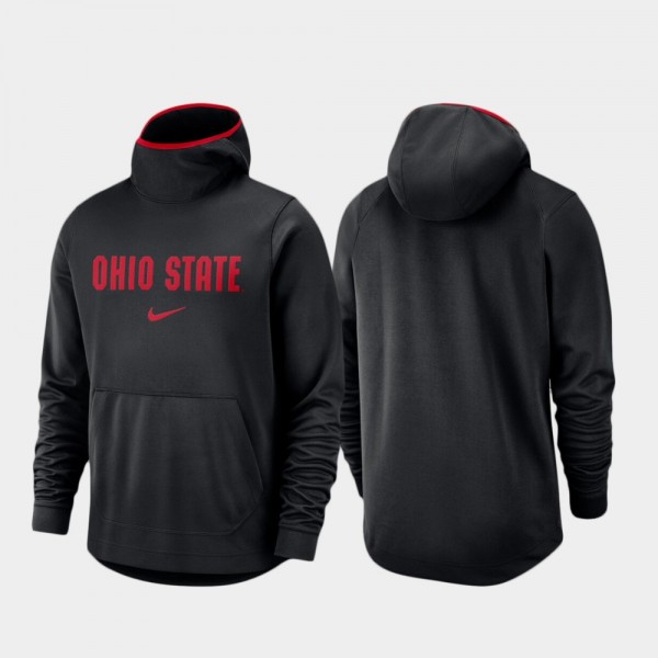 Ohio State Buckeyes Spotlight Basketball Team Logo Pullover For Men's Hoodie - Black