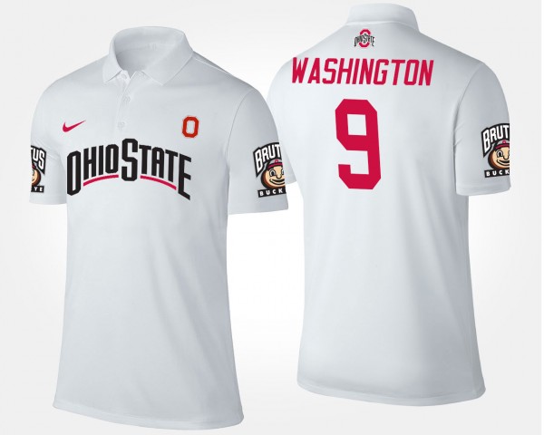 Ohio State Buckeyes #92 Adolphus Washington For Men Polo - White