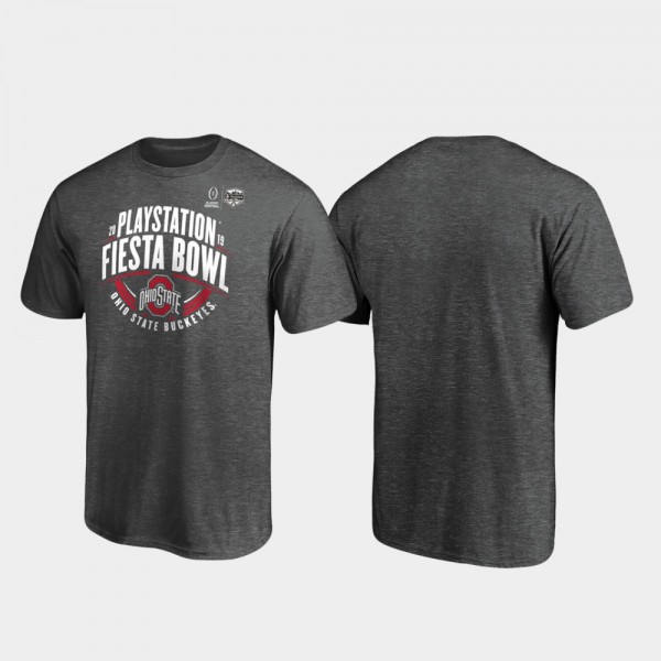 Ohio State Buckeyes Men's Scrimmage 2019 Fiesta Bowl Bound T-Shirt - Heather Gray